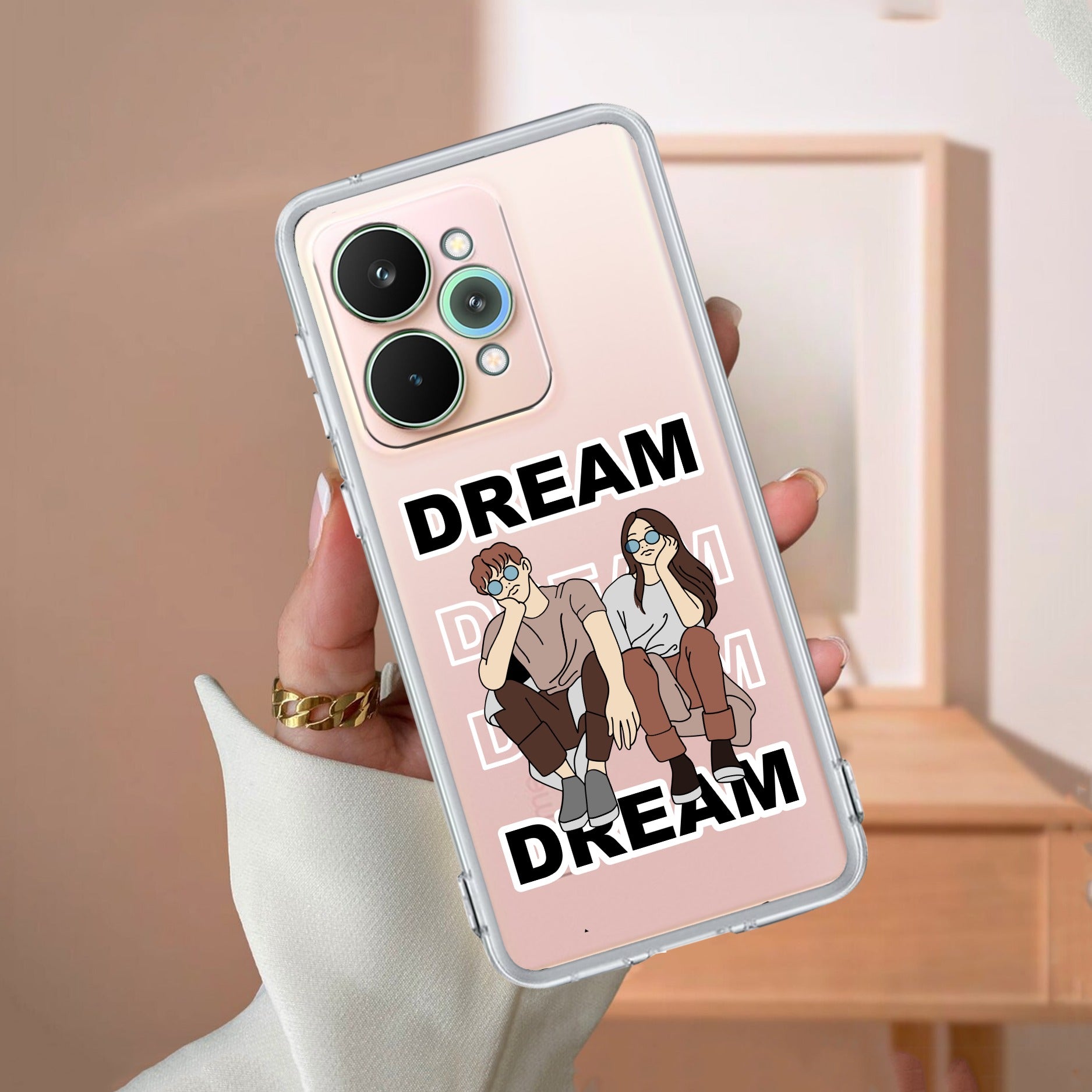 Couple Dream Transparent Silicon Case For Realme Narzo 80x 5G