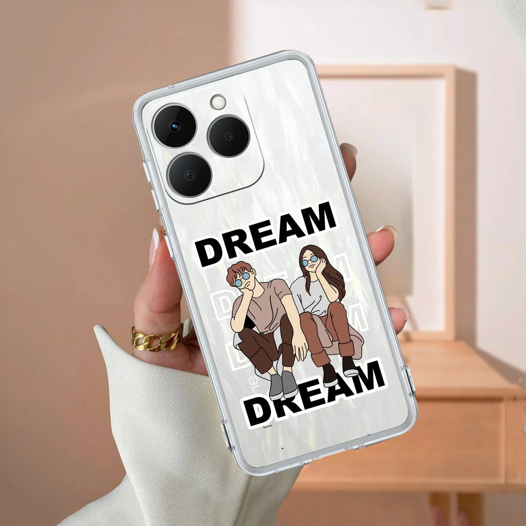 Couple Dream Transparent Silicon Case For Realme GT 7 5G