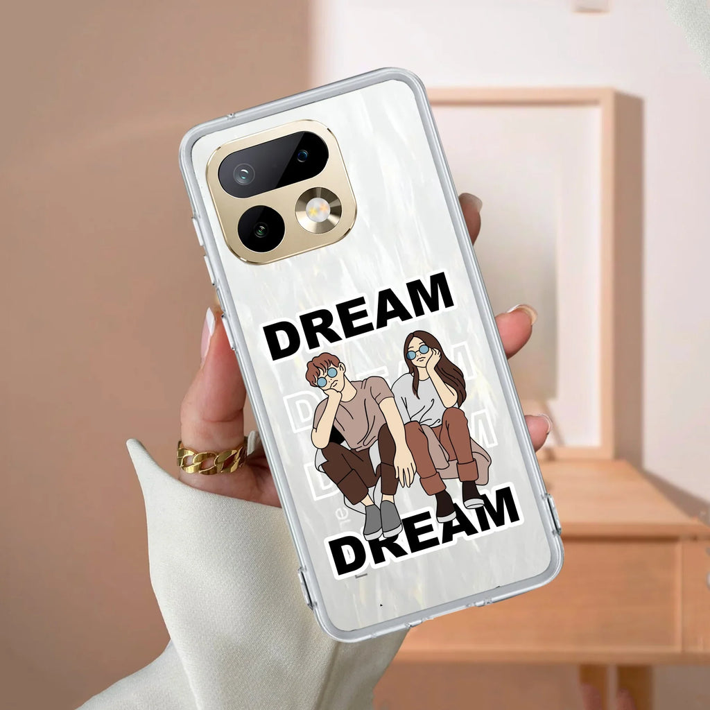 Couple Dream Transparent Silicon Case For Realme GT 7T 5G