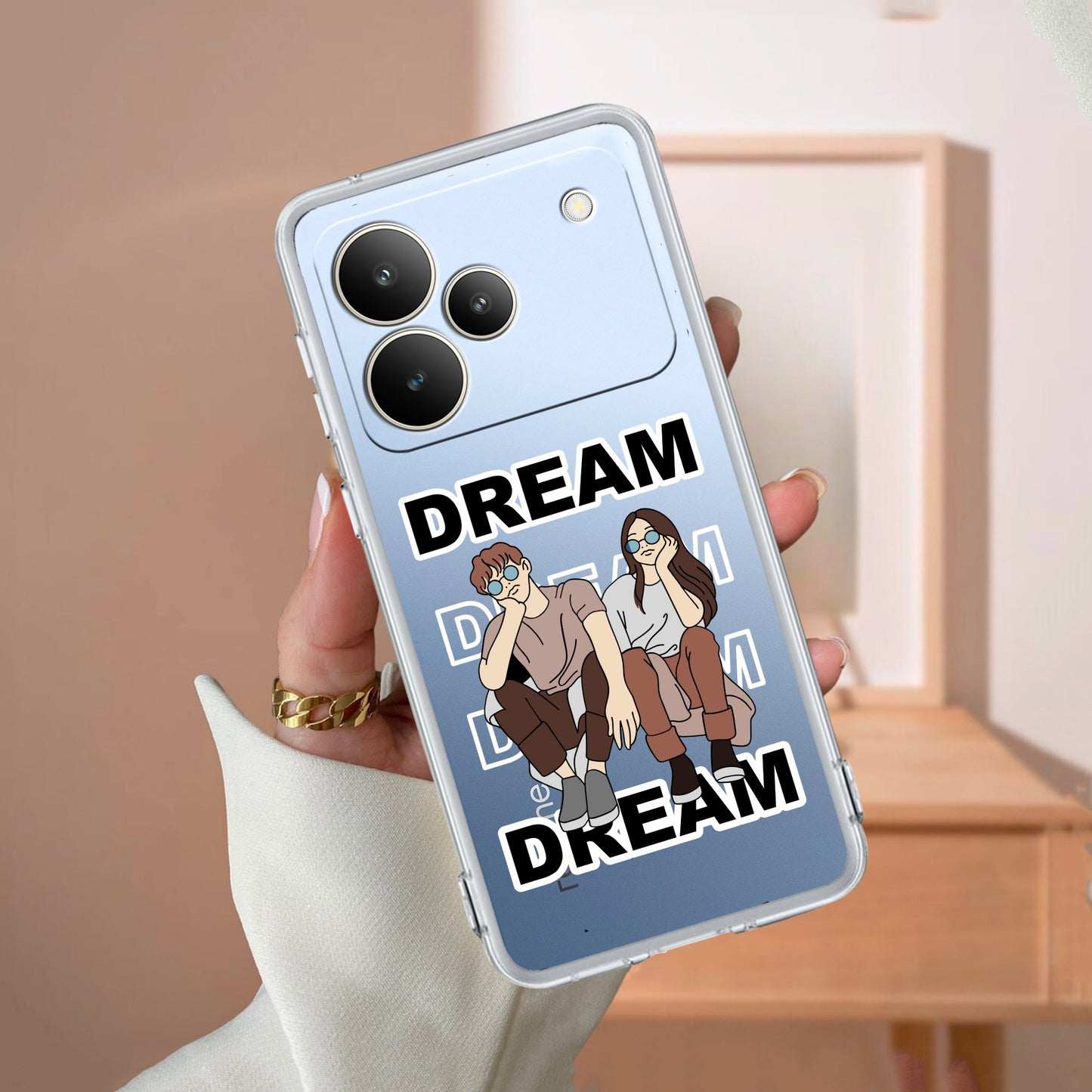 Couple Dream Transparent Silicon Case For Realme/Narzo