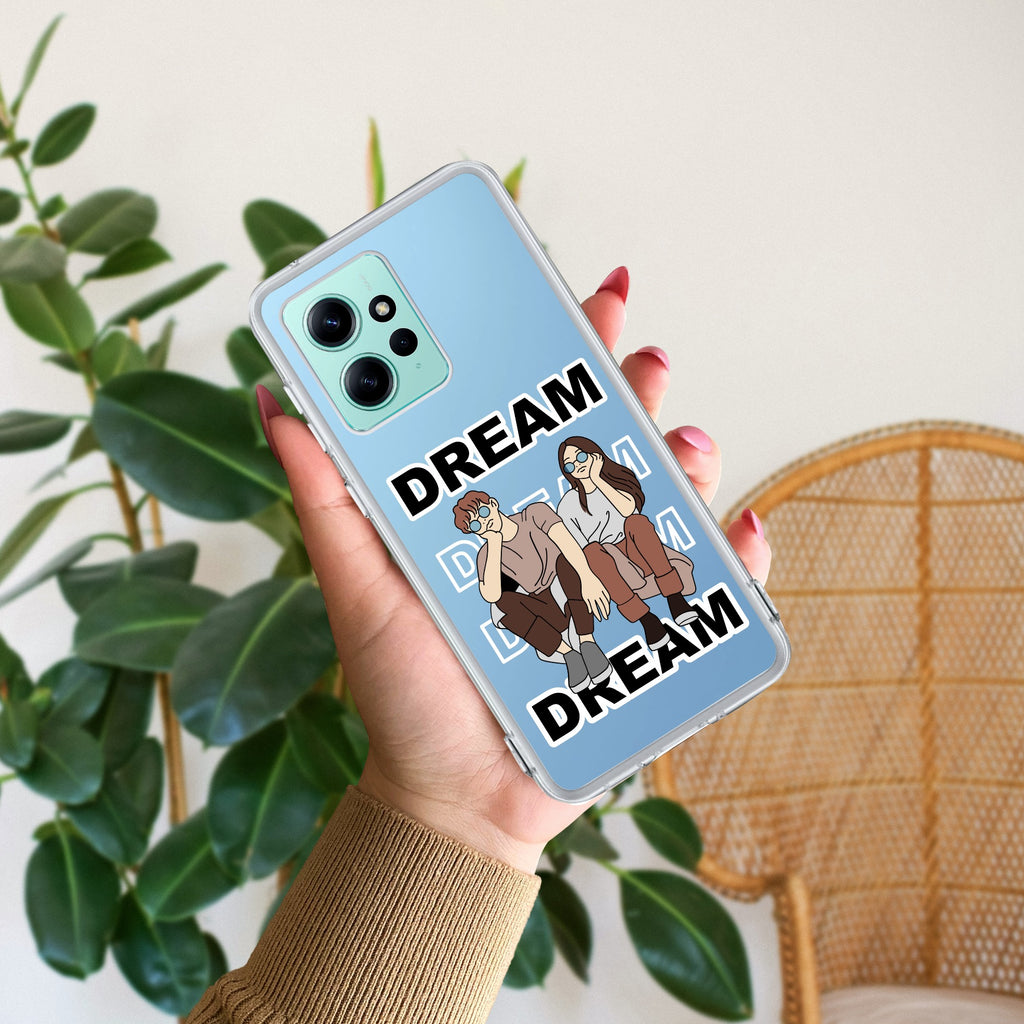 Couple Dream Transparent Silicon Case For Redmi Note 12 4G