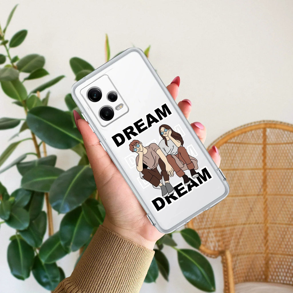 Couple Dream Transparent Silicon Case For Redmi 13C 5G