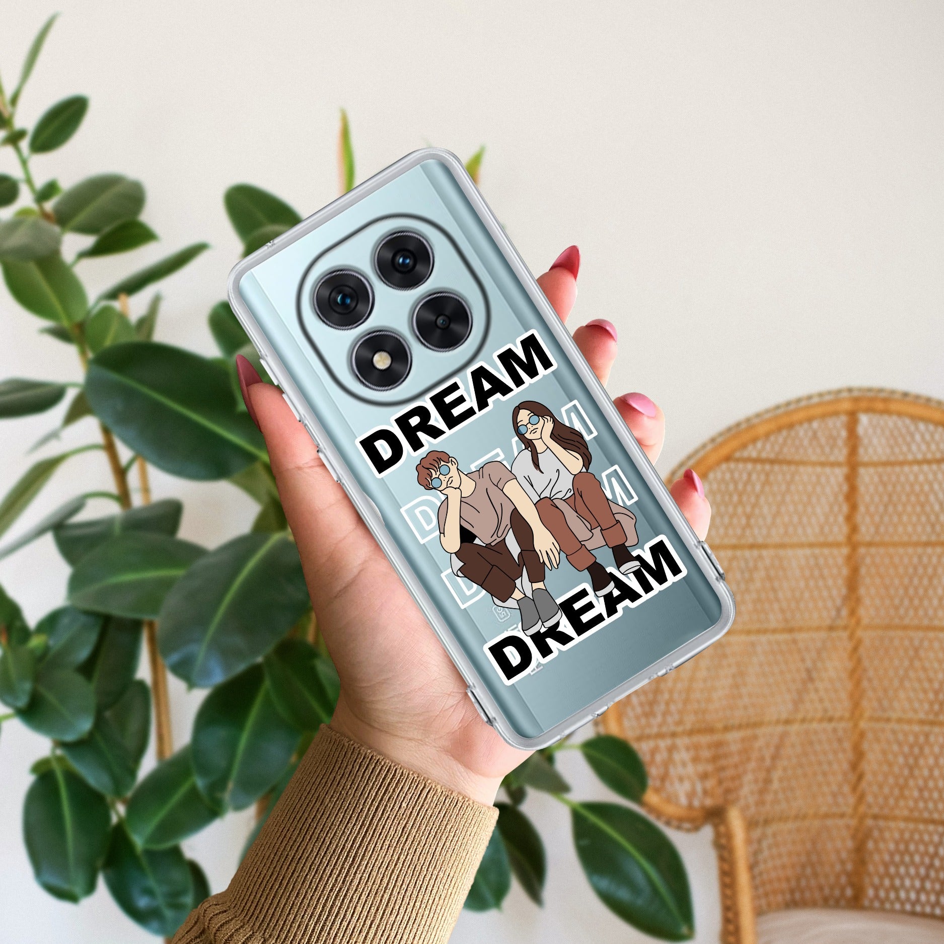 Couple Dream Transparent Silicon Case For Redmi Note 14 Pro Plus 5G