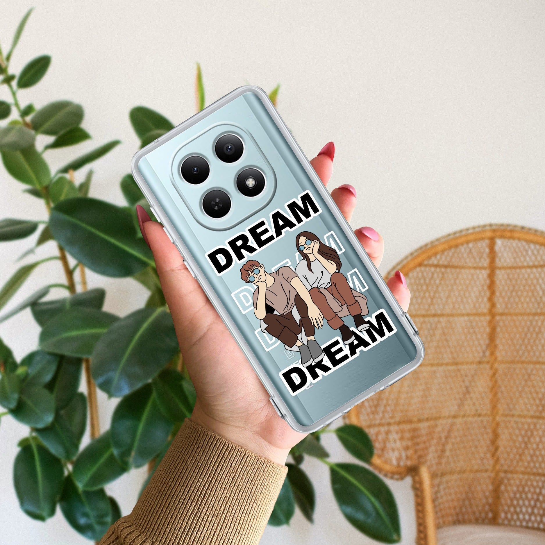 Couple Dream Transparent Silicon Case For Redmi Note 15 5G