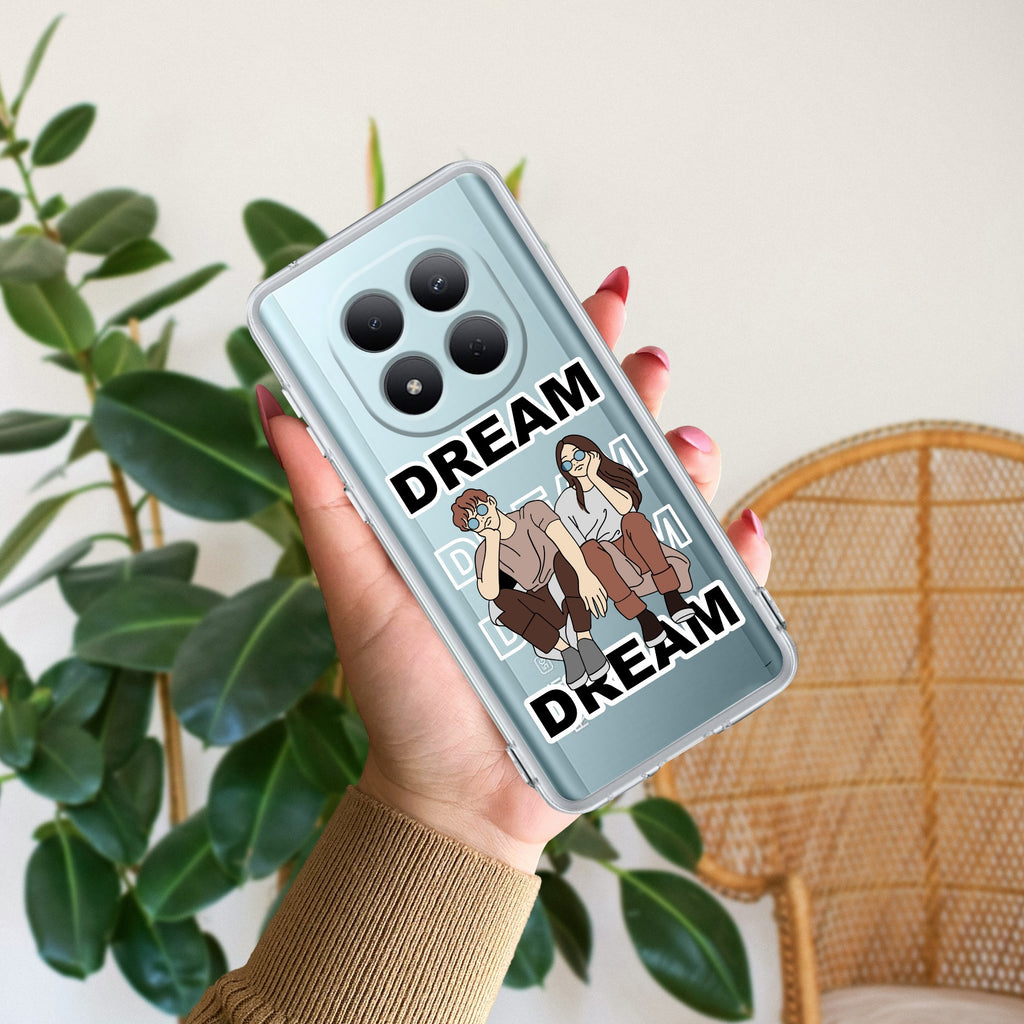 Couple Dream Transparent Silicon Case For Redmi Note 15 Pro Plus 5G