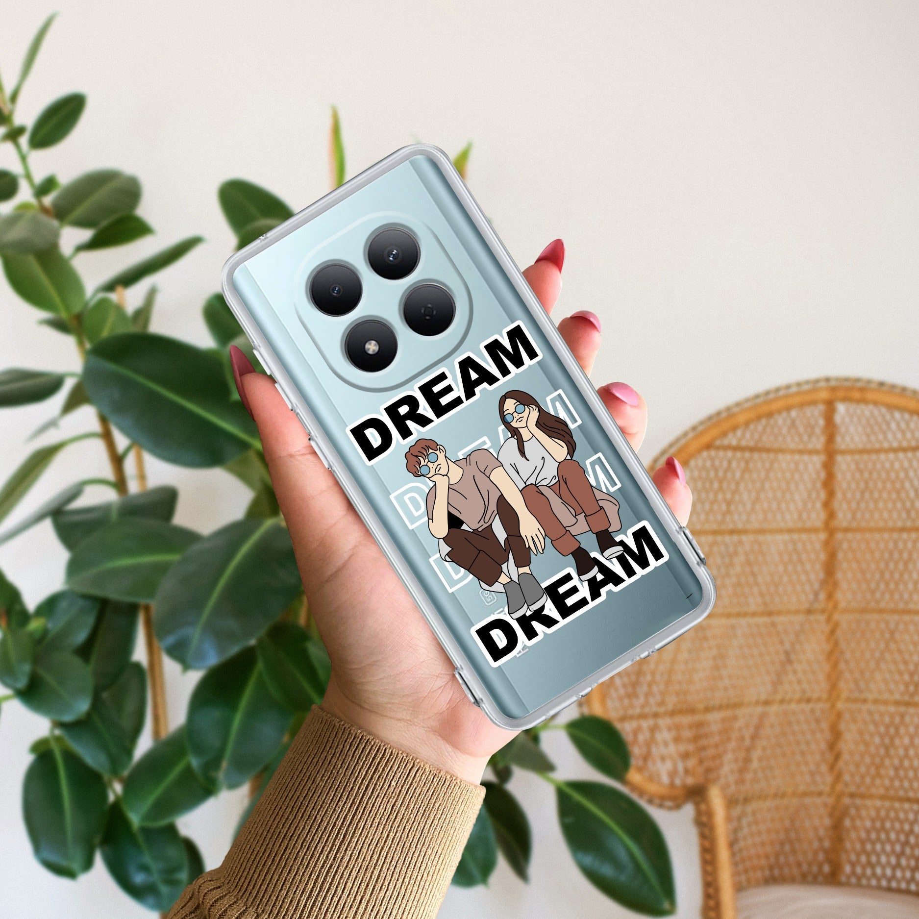 Couple Dream Transparent Silicon Case For Redmi Note 15 Pro Plus 5G