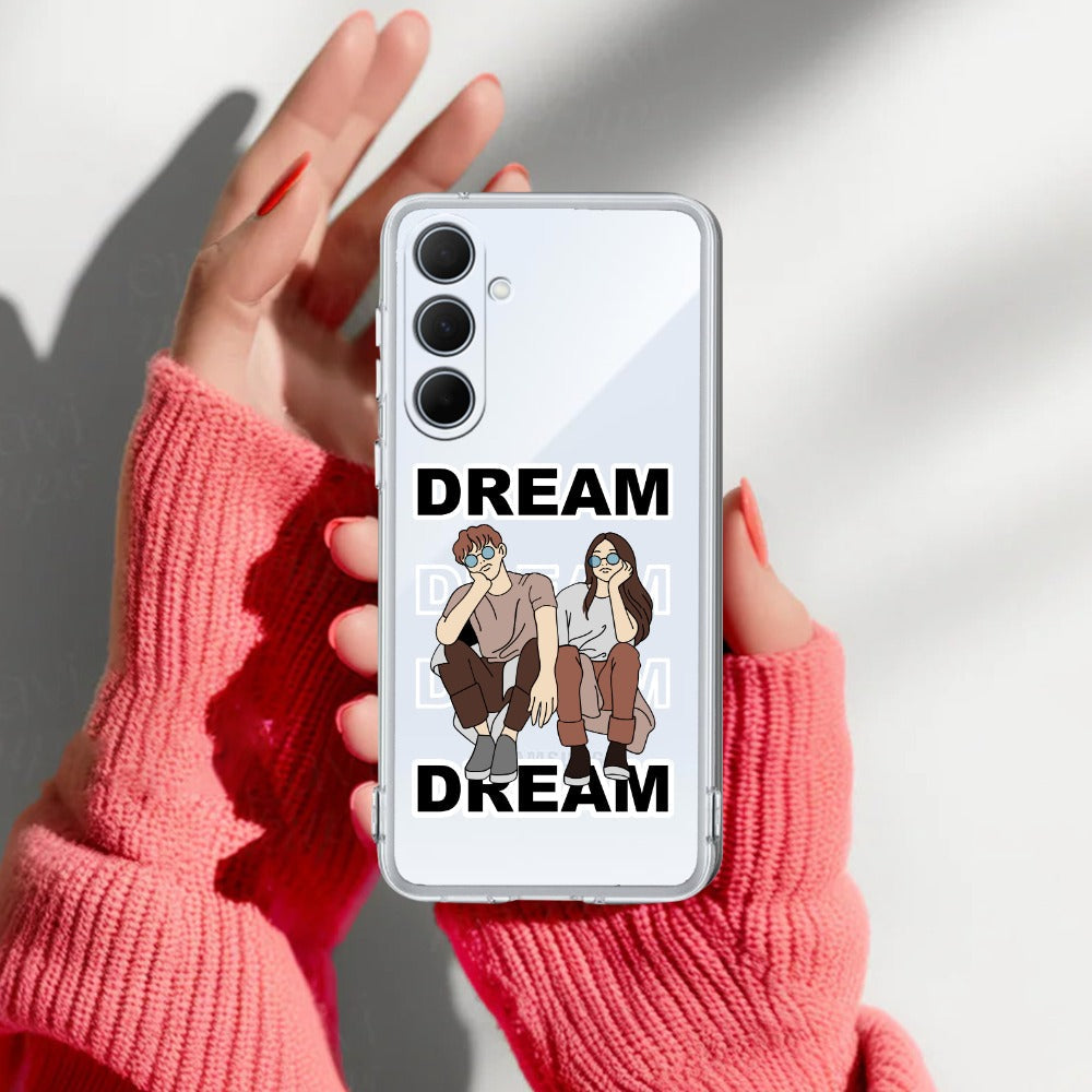 Couple Dream Transparent Silicon Case For Samsung