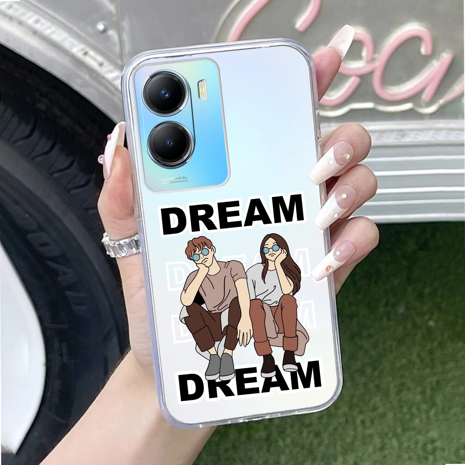 Couple Dream Transparent Silicon Case For Vivo T2x 5G