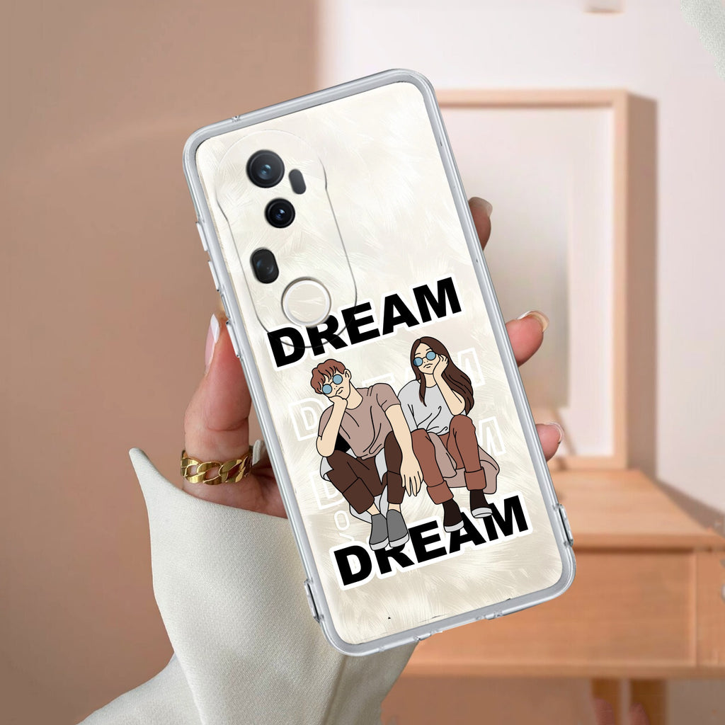 Couple Dream Transparent Silicon Case For Vivo T4 Ultra 5G
