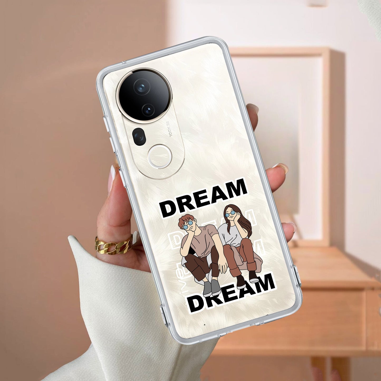 Couple Dream Transparent Silicon Case For Vivo