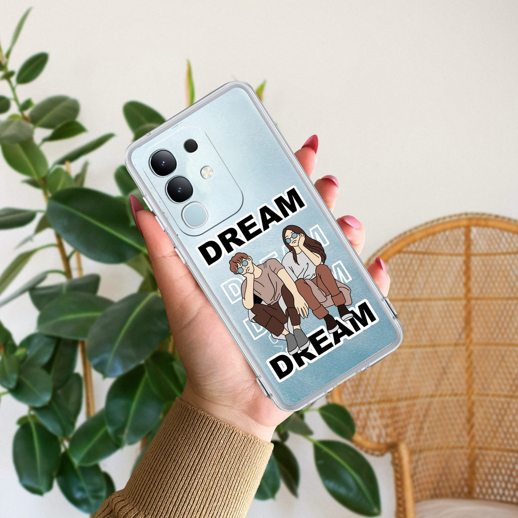 Couple Dream Transparent Silicon Case For Vivo T4x 5G