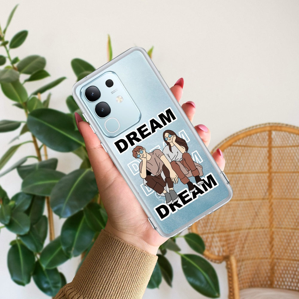 Couple Dream Transparent Silicon Case For Vivo