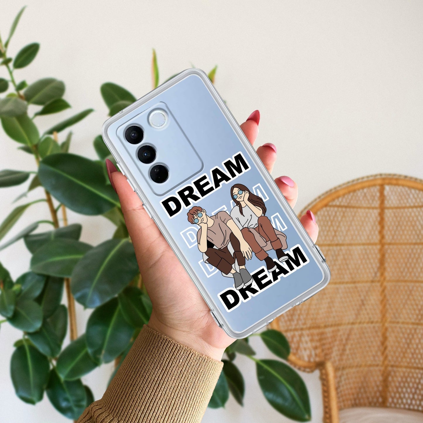 Couple Dream Transparent Silicon Case For Vivo