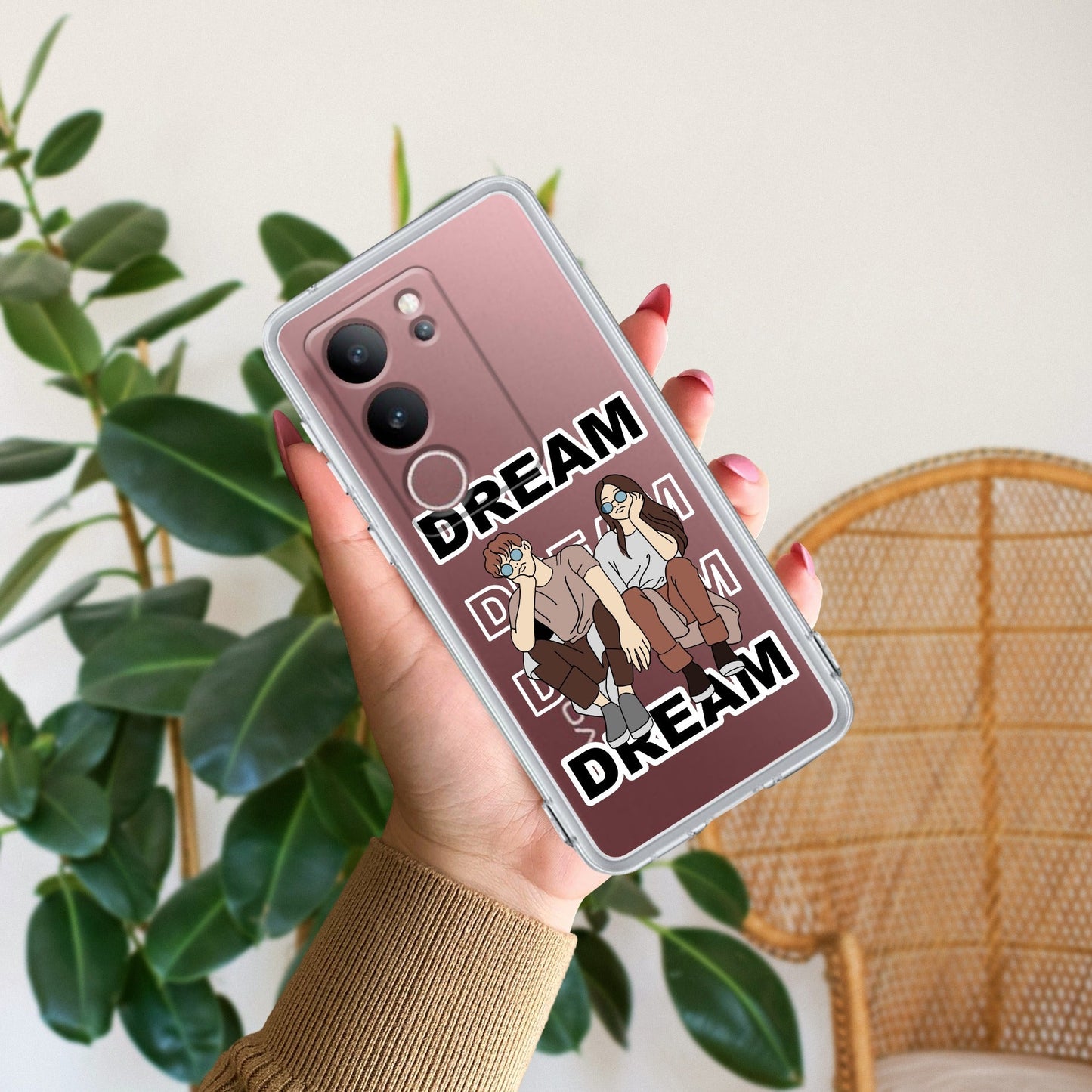 Couple Dream Transparent Silicon Case For Vivo