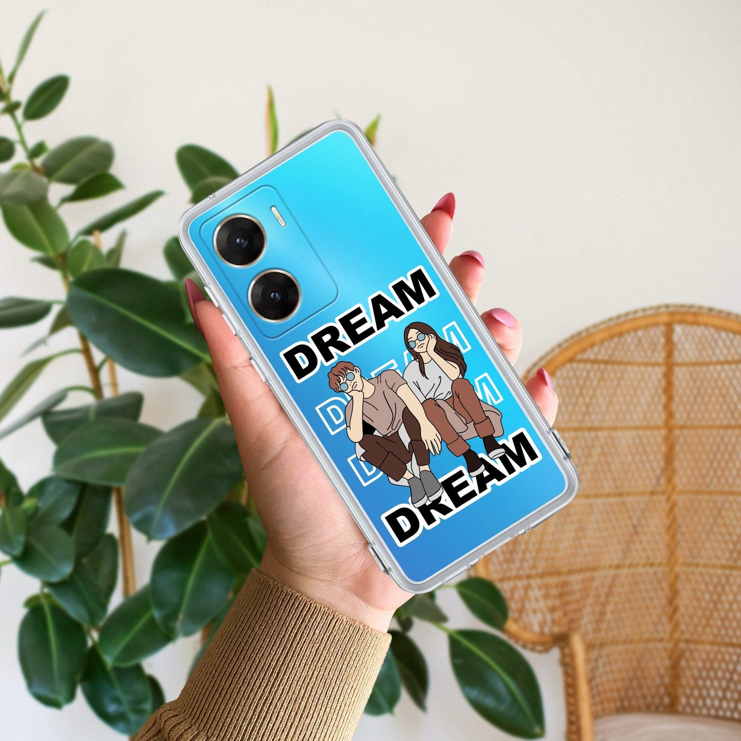 Couple Dream Transparent Silicon Case For Vivo