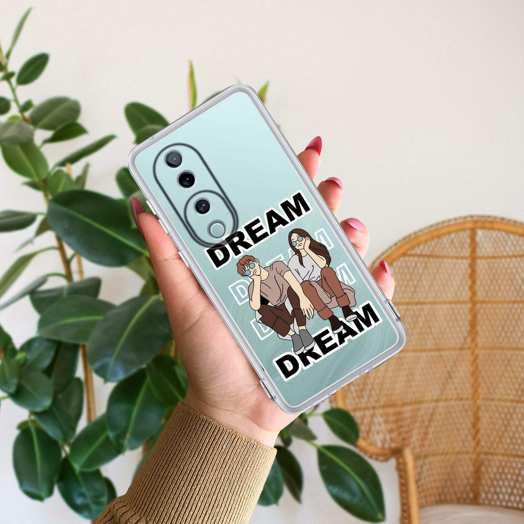 Couple Dream Transparent Silicon Case For Vivo T4 5G