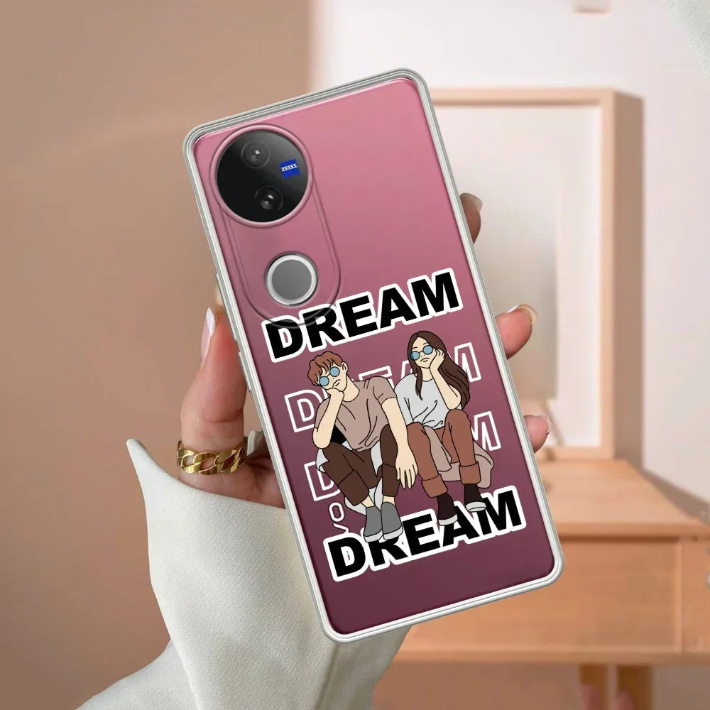 Couple Dream Transparent Silicon Case For Vivo Y18 / Y18i