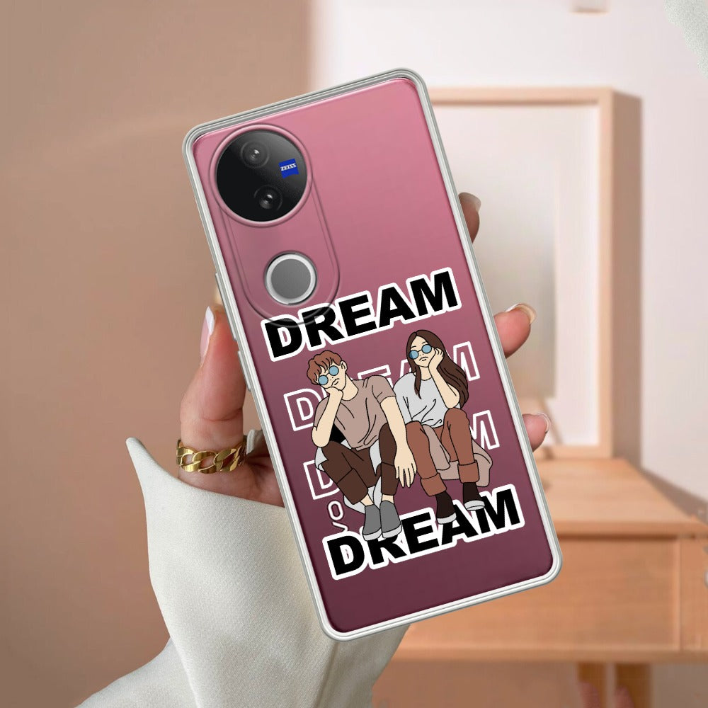 Couple Dream Transparent Silicon Case For Vivo
