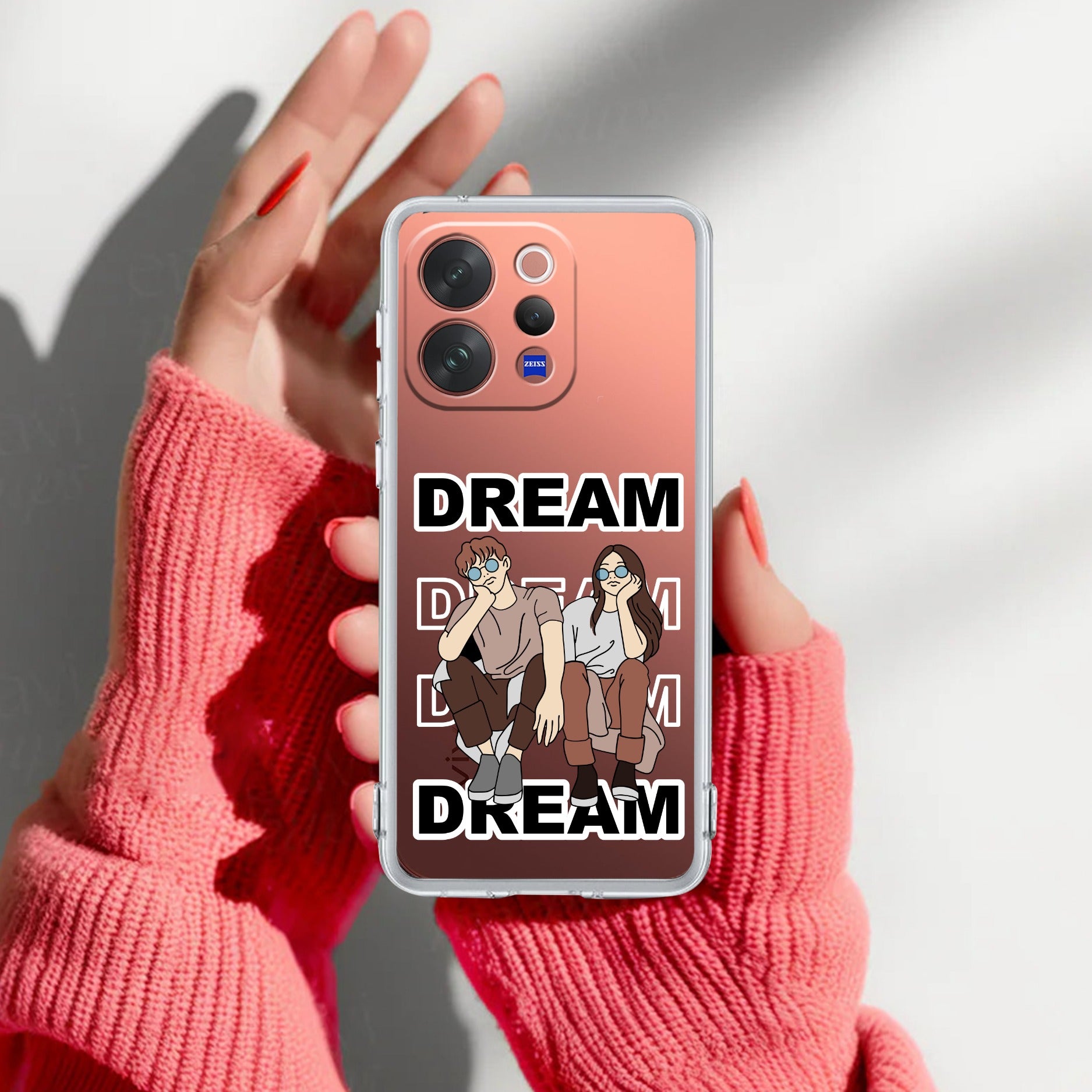 Couple Dream Transparent Silicon Case For Vivo Y39 5G