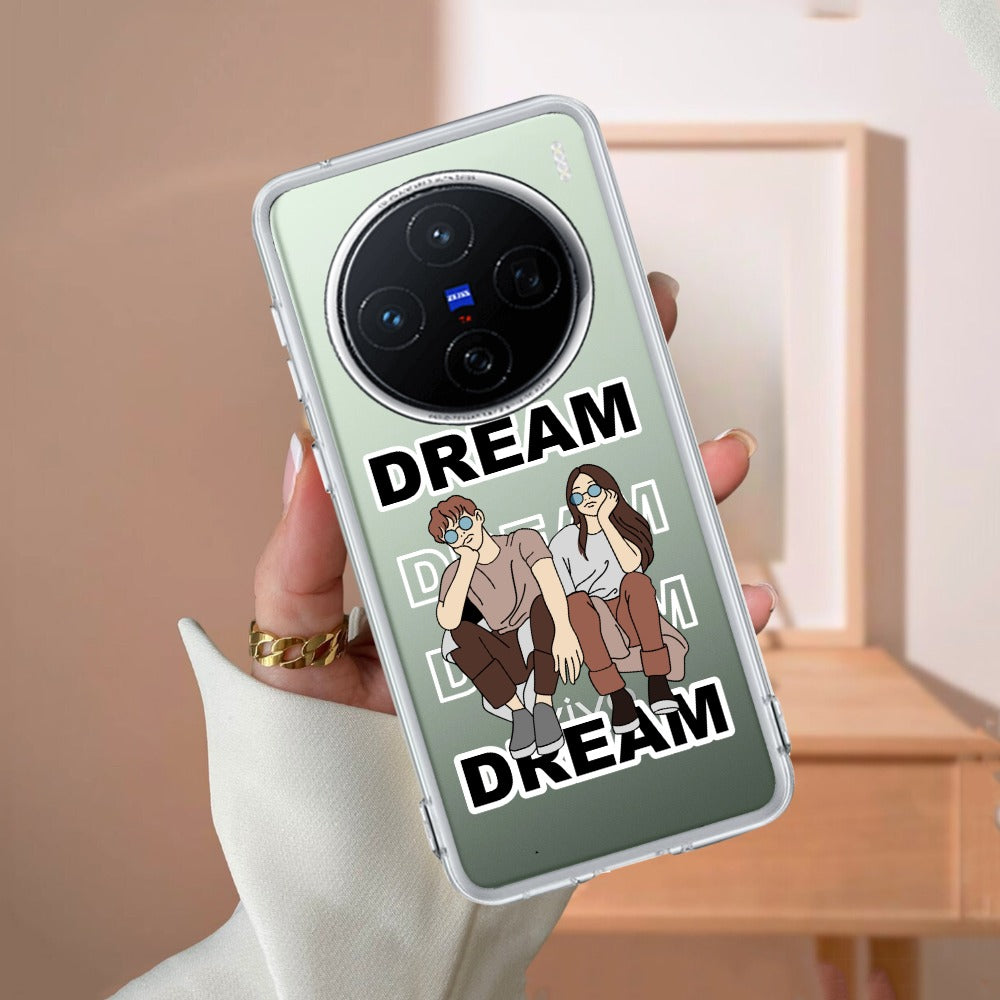 Couple Dream Transparent Silicon Case For Vivo