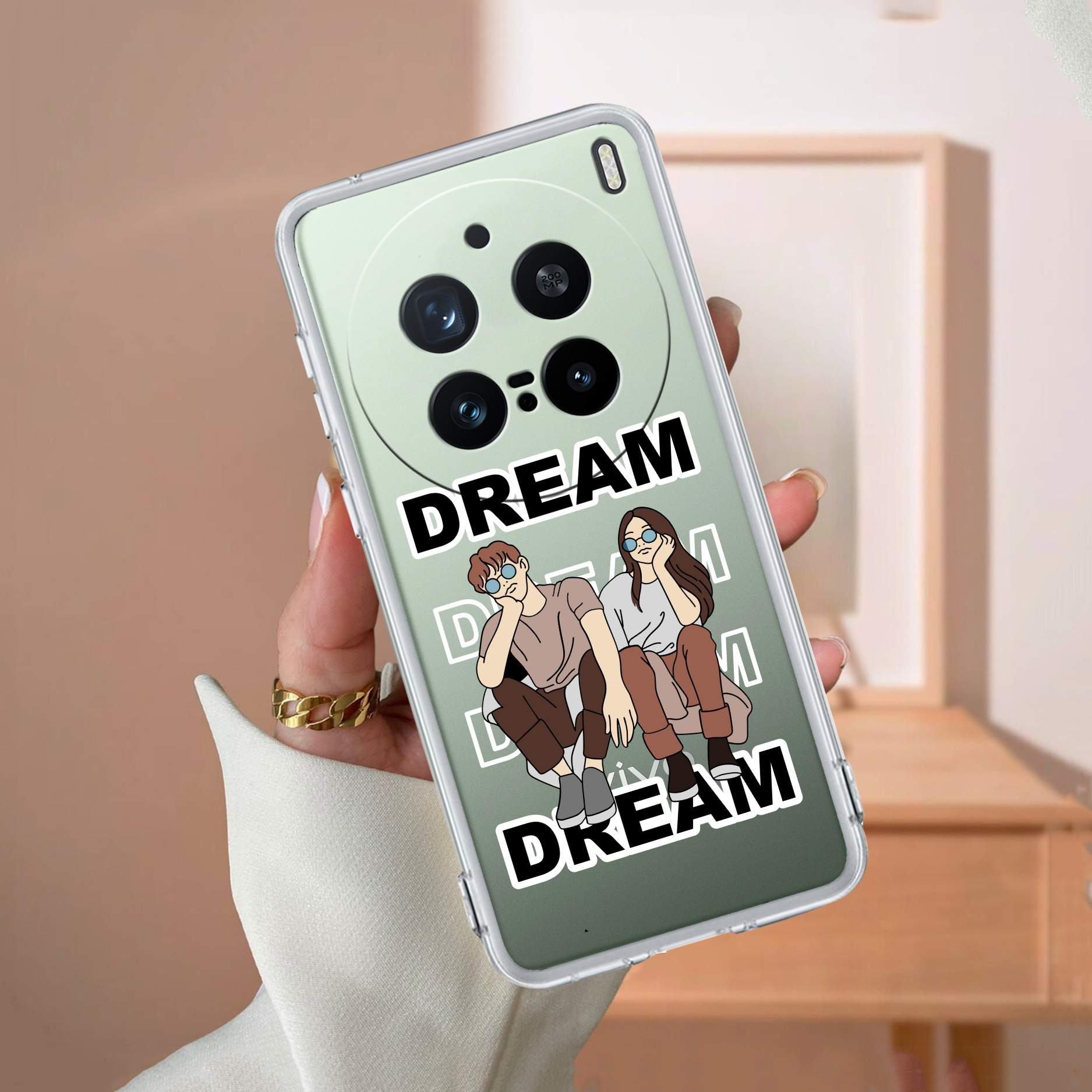 Couple Dream Transparent Silicon Case For Vivo X200 Pro 5G