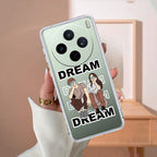 Couple Dream Transparent Silicon Case For Vivo T4R 5G
