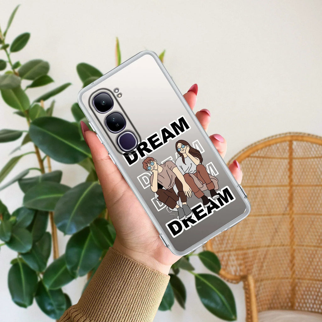 Couple Dream Transparent Silicon Case For Vivo Y28s/ Y28e