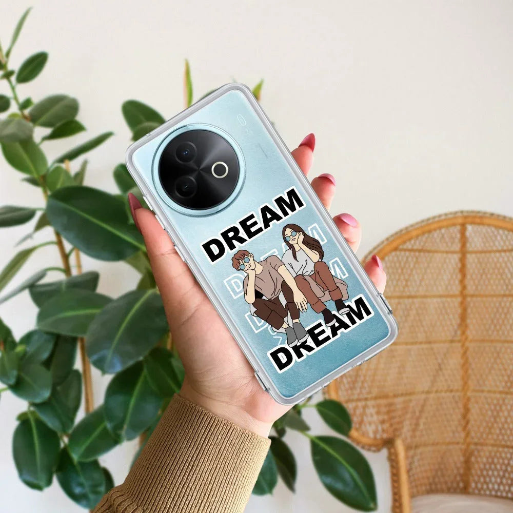 Couple Dream Transparent Silicon Case For Vivo V30 5G
