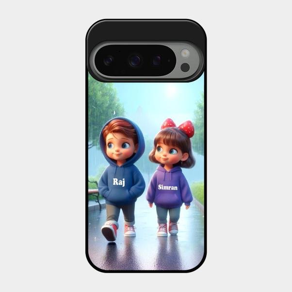 Couple Glass Case Cover For Google Pixel 9 Pro 5G