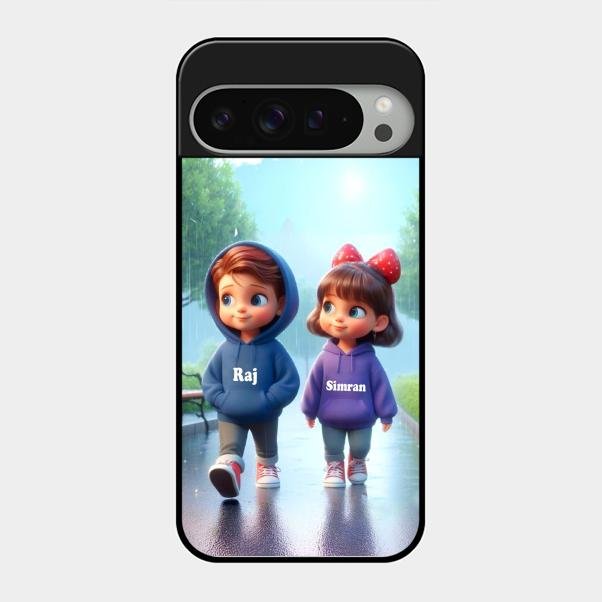 Couple Glass Case Cover For Google Pixel 9 Pro Xl