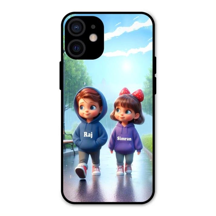 Couple Glass Case Cover For iPhone 12 mini