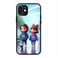 Couple Glass Case Cover For iPhone 12