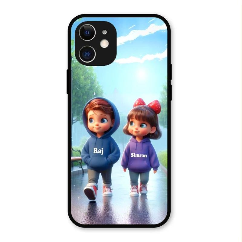 Couple Glass Case Cover For iPhone 12