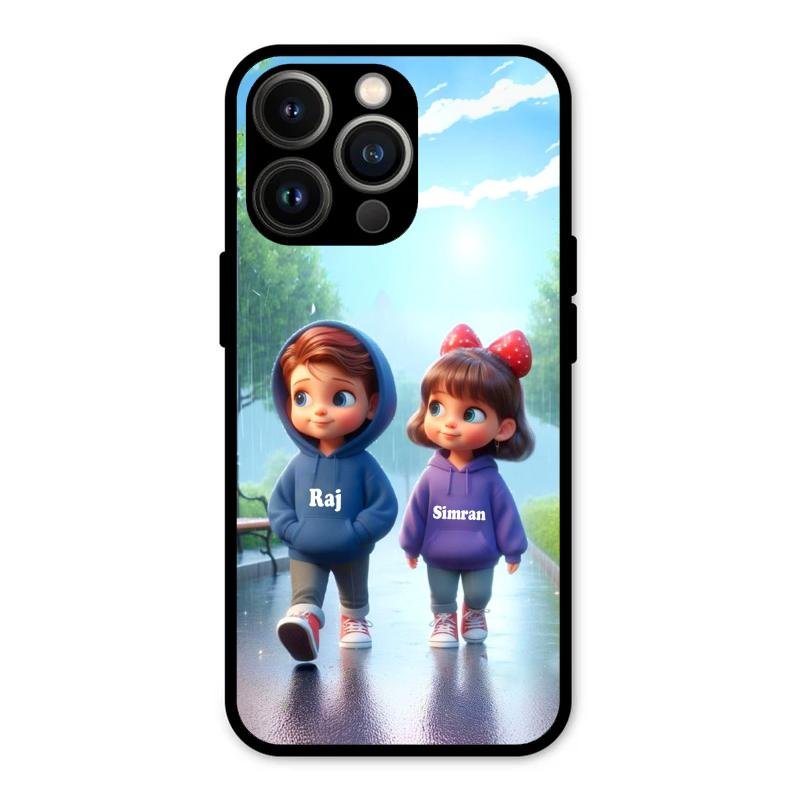 Couple Glass Case Cover For iPhone 13 Pro Max