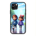 Couple Glass Case Cover For iPhone 13