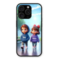 Couple Glass Case Cover For iPhone 15 Pro Max