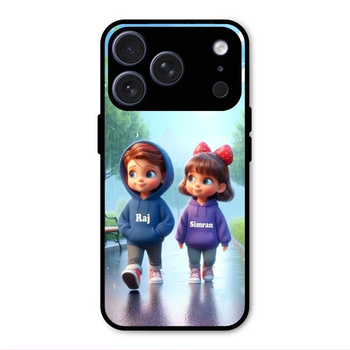 Couple Glass Case Cover For iPhone 17 Pro