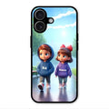 Couple Glass Case Cover For iPhone 17