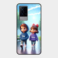 Couple Glass Case Cover For Iqoo 9 5G