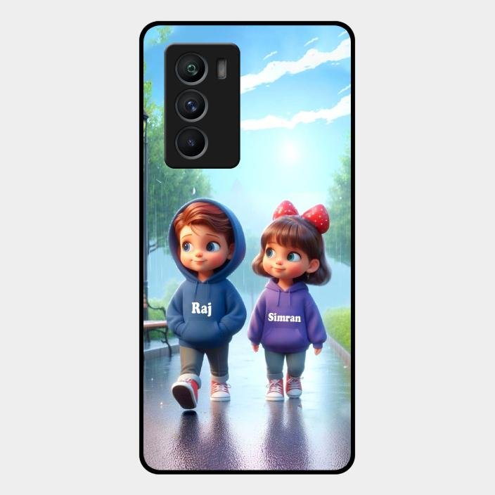 Couple Glass Case Cover For Iqoo 9 Se 5G
