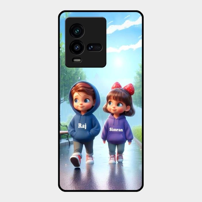 Couple Glass Case Cover For Iqoo 9T 5G