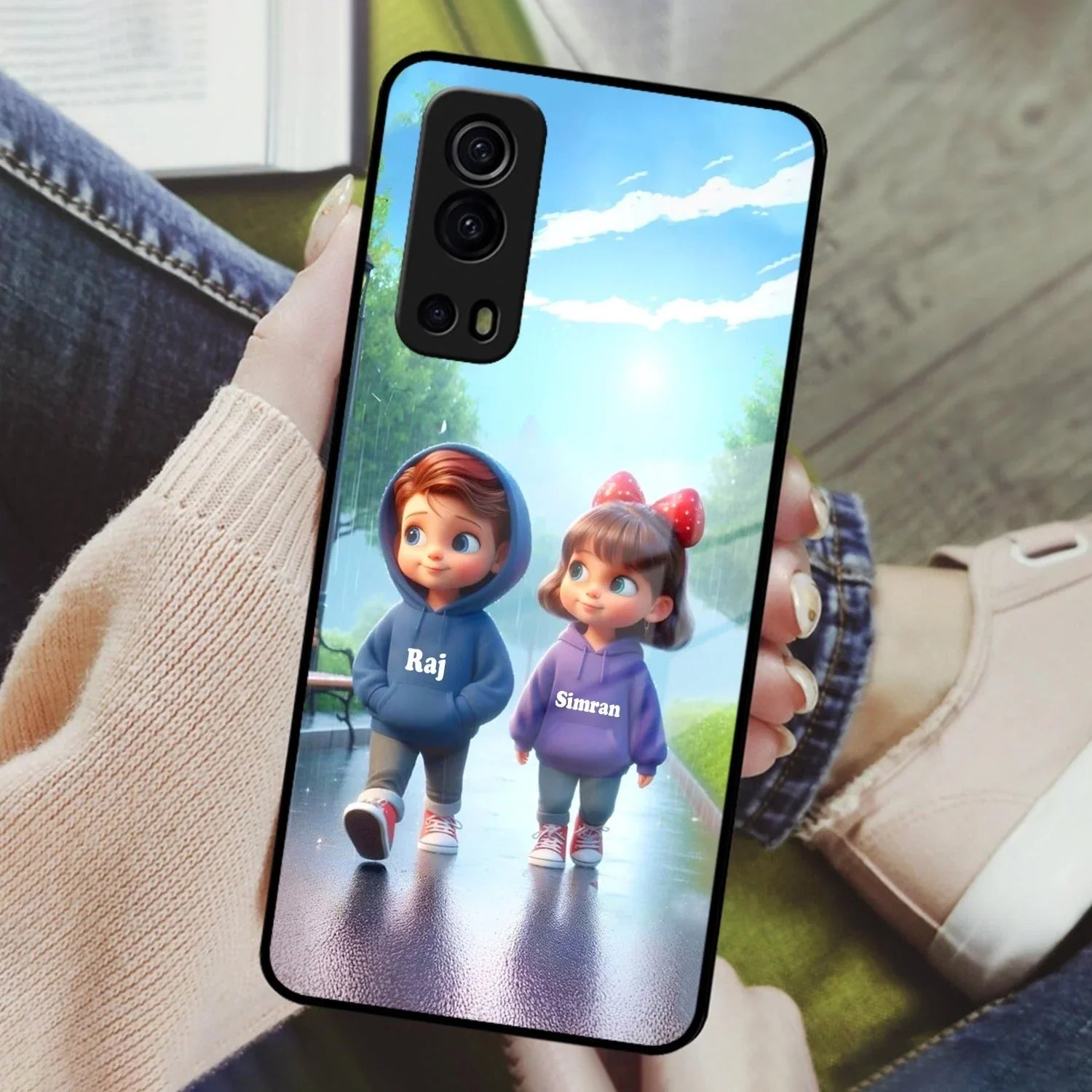 Couple Glass Case Cover For iQOO - ShopOnCliQ