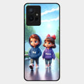 Couple Glass Case Cover For Iqoo Z6 5G