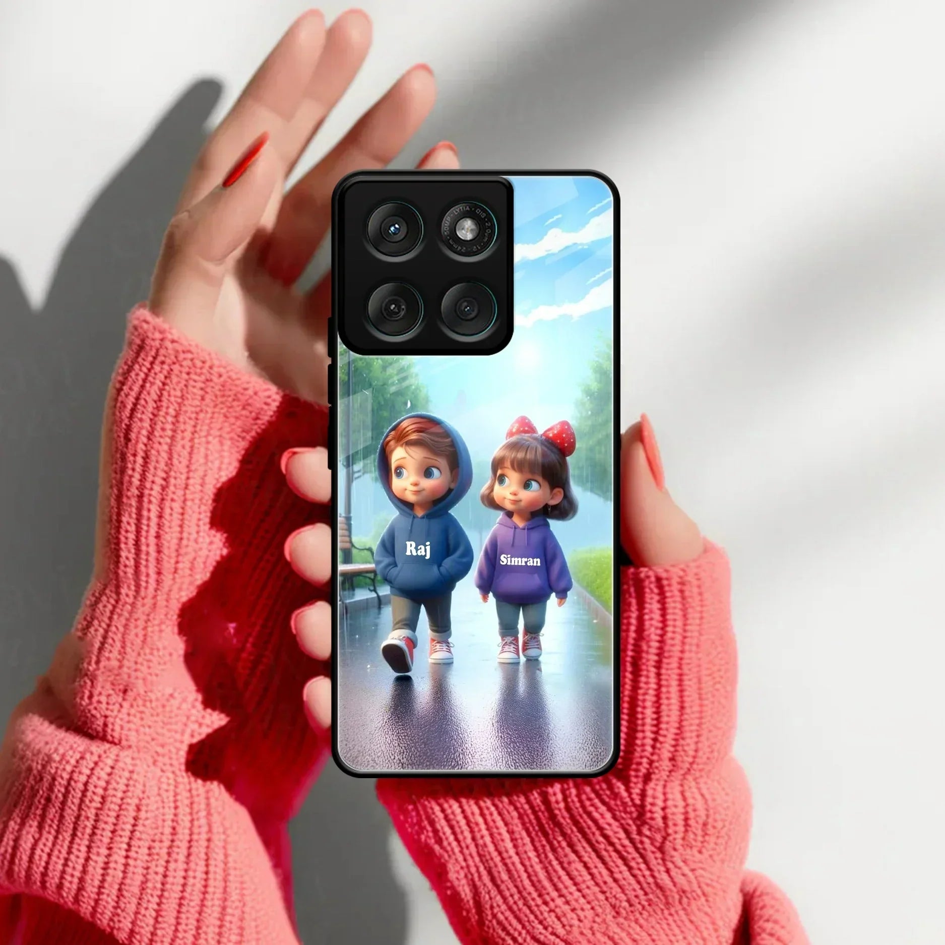 Couple Glass Case Cover For Motorola - ShopOnCliQ