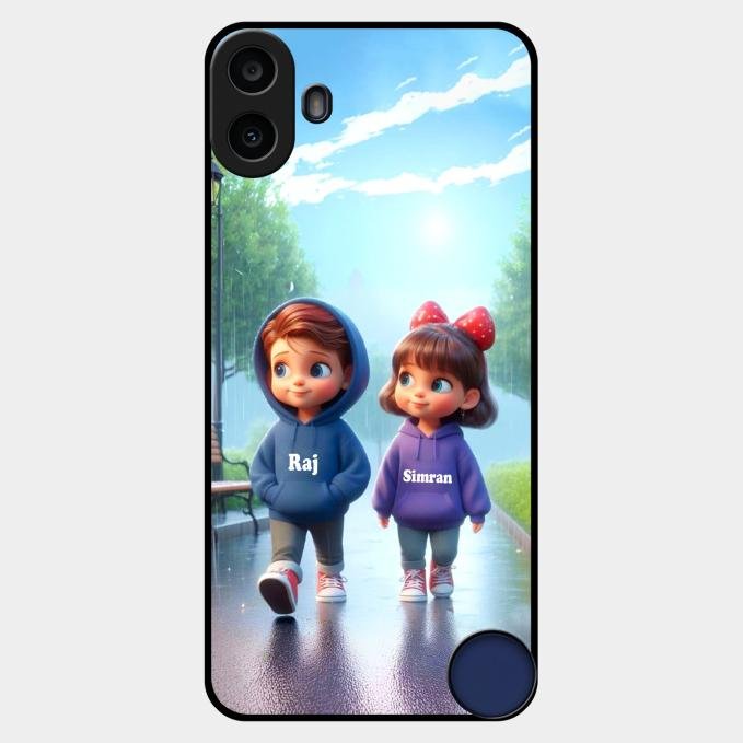 Couple Glass Case Cover For Nothing Cmf Phone 1