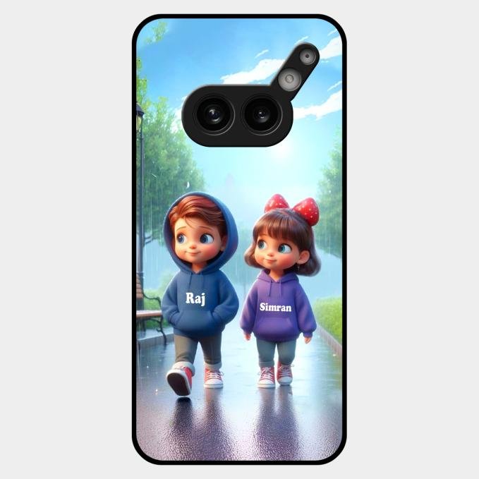 Couple Glass Case Cover For Nothing Phone 2A Plus