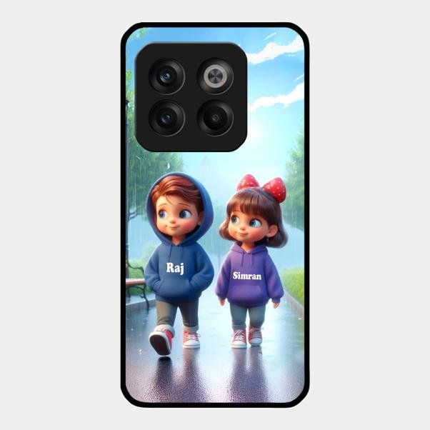Couple Glass Case Cover For Oneplus 10T 5G
