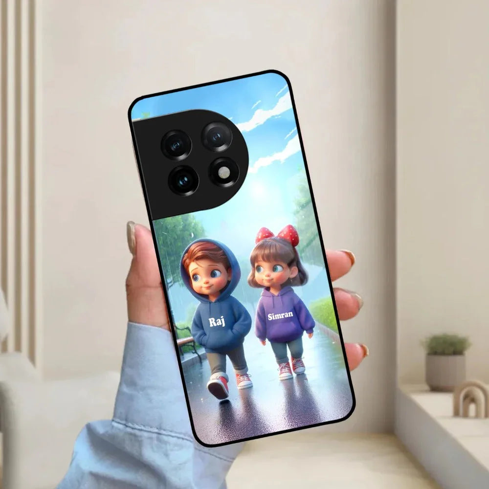 Couple Glass Case Cover For OnePlus - ShopOnCliQ