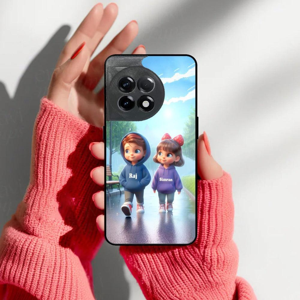 Couple Glass Case Cover For OnePlus - ShopOnCliQ