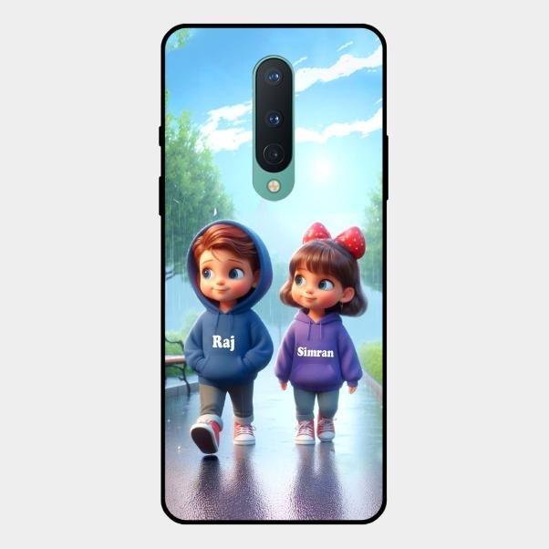Couple Glass Case Cover For Oneplus 8